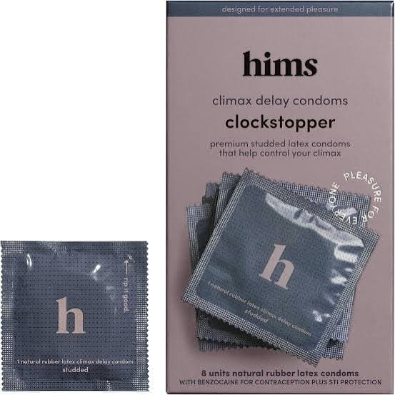 A retail box and individual sealed condom wrapper